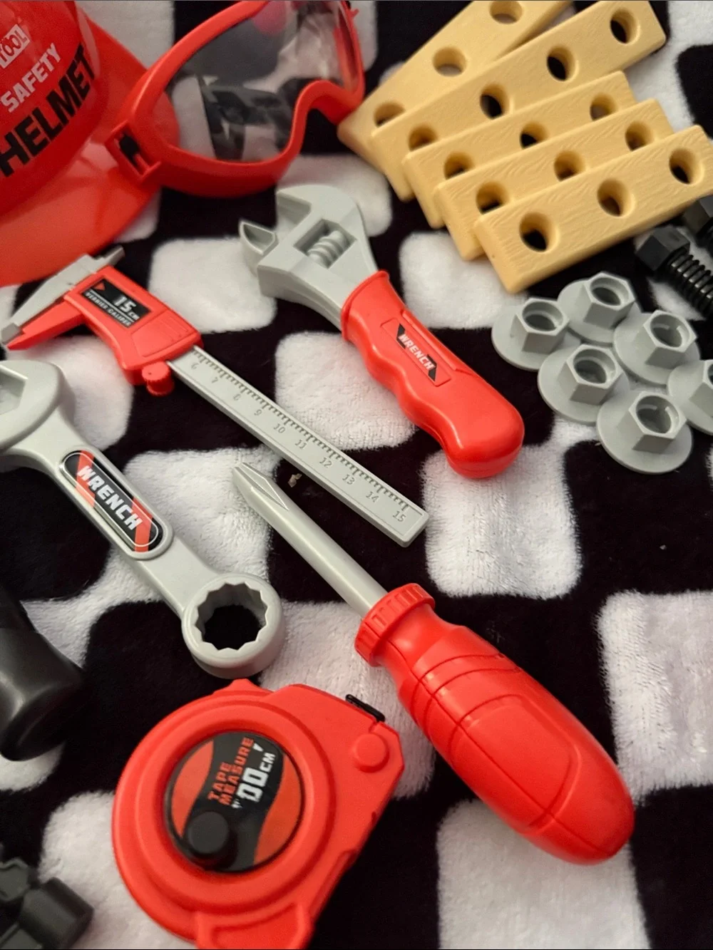 Kids Construction Tool Set with Helmet & Accessories